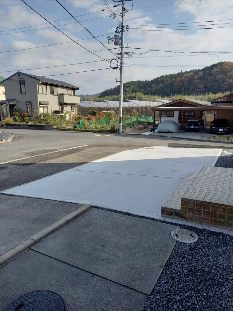 駐車場　リフォーム　施行後