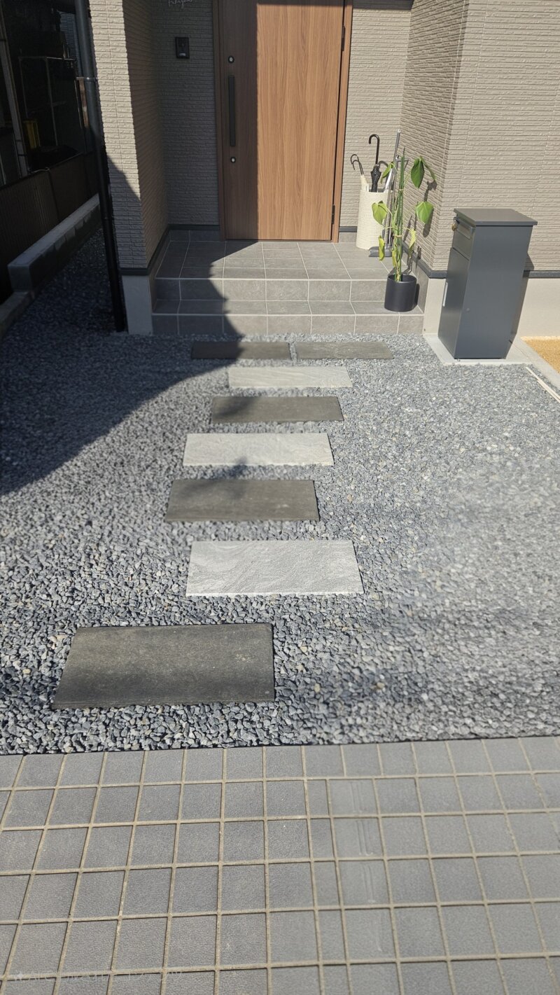通津 玄関前リフォーム
