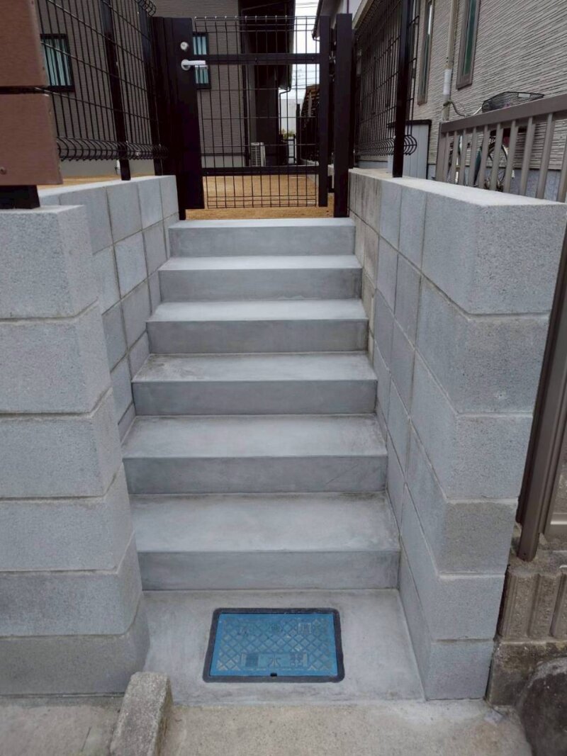 外構 階段